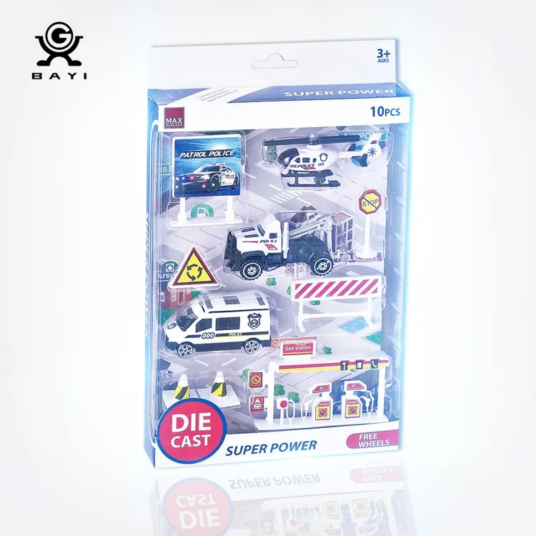 Rendah Harga Play Set Mainan Mini Alloy Diecast Menarik Kembali Kendaraan Mobil Truk Mainan