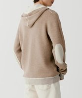 Pull à capuche pour hommes en cachemire à capuche coloré personnalisé et chaud de luxe avec cordon de serrage