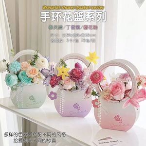 กล่องใส่ดอกไม้ทรงกลมแบบพกพา สำหรับร้านดอกไม้ - Product Image 3