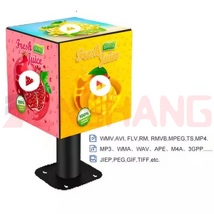 P2.5 P4 Free Standing Wifi 4g App Control 3d Magic Retail Led Sign <span class=keywords><strong>Location</strong></span> Moderne Cube Led Écran Auto Rotation Led Display Box - Product Image 4