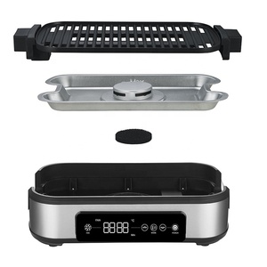 Mini barbecue électrique multifonction sans fumée pour intérieur, <span class=keywords><strong>grill</strong></span> et plancha électriques <span class=keywords><strong>avec</strong></span> <span class=keywords><strong>bac</strong></span> à <span class=keywords><strong>eau</strong></span> - Product Image 6