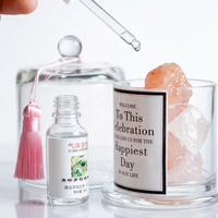 Cloche en verre transparent avec bouton, support pour bougie d'aromathérapie, protection anti-poussière, terrarium décoratif, décoration d'intérieur