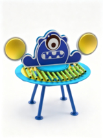 Table de jeu interactive d'extérieur pour enfants, avec xylophone et grands tambours, thème Monstre de dessin animé, durable, pour la musique et la percussion