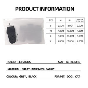 थोक सुरक्षा पंजा आरामदायक नरम पालतू बिल्ली कुत्ते के जूते जूते - Product Image 4