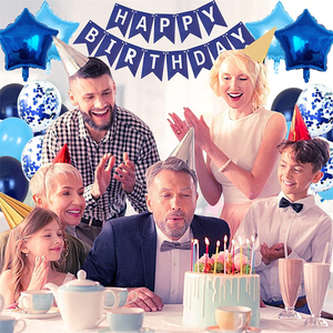 Navy Blu <span class=keywords><strong>Buon</strong></span> <span class=keywords><strong>Compleanno</strong></span> Coriandoli Banner Stella Foil Palloncini In Lattice Palloncini Partito Palloncini Decorazioni per 1st 3rd 31st Di <span class=keywords><strong>Compleanno</strong></span> - Product Image 6