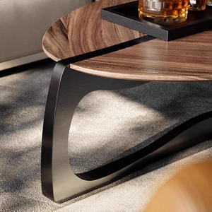 Lusso moderno noce in acciaio inox tavolo da tè Premium Home <span class=keywords><strong>Art</strong></span> a forma di per la camera da letto soggiorno personalizzato Premium Home <span class=keywords><strong>Art</strong></span> - Product Image 4