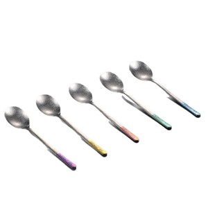 Kengqiang Pure <b>Titanium</b> Spoon Long Handle Soup Stirring Spoon For Children Adults Safe Eating Utensil - Product Image 5