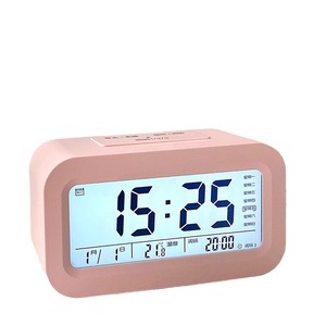 นาฬิกาอัจฉริยะ นาฬิกาปลุกดิจิตอลพร้อมจอแสดงอุณหภูมิและฟังก์ชั่นเลื่อนปลุกสำหรับนาฬิกาตั้งโต๊ะนักเรียน - Product Image 1