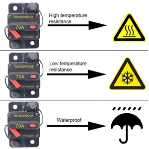 <span class=keywords><strong>Disjoncteur</strong></span> de protection contre les surcharges 50A 80A 100A 120A 125A 135A 150A 175A <span class=keywords><strong>12V</strong></span> 48V pour voitures automobiles marines étanche à réinitialisation - Product Image 5