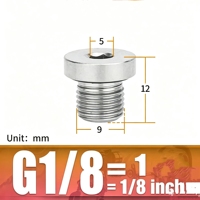 Raccord de tuyauterie en acier inoxydable avec filetage hexagonal, bouchon mâle NPT, embout hexagonal à tête fraisée