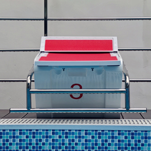 Chống trượt xách tay chống trượt bơi tiêu chuẩn cạnh tranh bắt đầu nền tảng Touchpad lặn nền tảng với chất liệu Polyester - Product Image 4