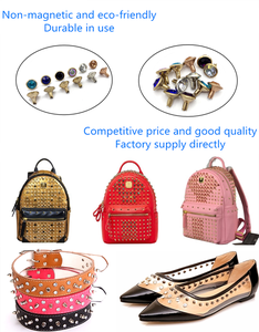 Vente en gros de boutons à rivets en laiton sans nickel GBC ND01 avec strass pour vêtements en cuir, chaussures, sacs - Product Image 6
