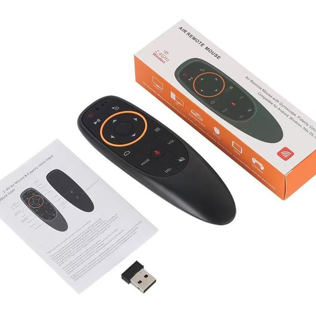 G10S Universal Voice Remote Control 2.4G Wireless IR Learning Air Mouse Control for H96 MAX/X88 Pro Android TV Box
