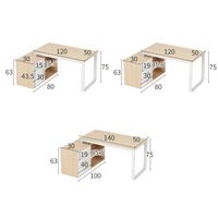 Table et chaise de bureau, mobilier de bureau, table d'examen médical pour cabinet médical, bureau en forme de L