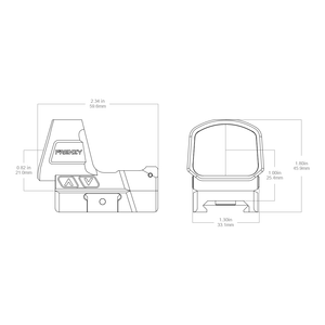 <span class=keywords><strong>Vector</strong></span> Optics Frenzy 1x26x32 Vista de punto rojo de tamaño de ventana grande - Product Image 6