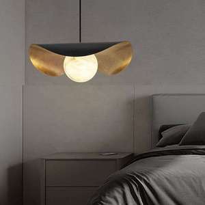 <span class=keywords><strong>Led</strong></span> droplight phòng ngủ Alabaster giường ánh sáng đá cẩm thạch sang trọng cao cấp bàn ăn Bar đèn chùm - Product Image 4