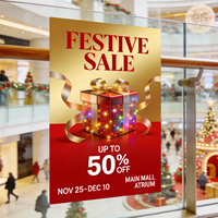 Impresión de Pósteres Promocionales para Centros Comerciales, Impresión Decorativa de Gran Formato, Servicio de Diseño Personalizado