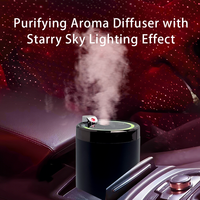 Diffuseur d'huiles essentielles ultrasonique automatique 50 ml avec projection de ciel étoilé