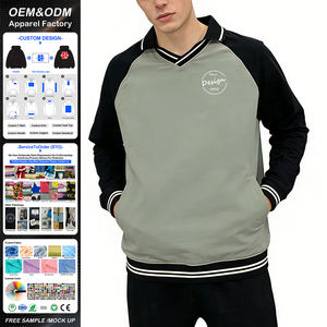 Camisas Polo de Alta Calidad con Rayas en Puños y Dobladillos, Personalizadas con Serigrafía, de Nailon, Casuales, Estilo Béisbol, Manga Raglán, Cuello en V - Product Image 1