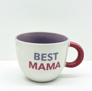 Taza de Café de Cerámica <span class=keywords><strong>Super</strong></span> Mama / Best Mama, Linda Taza de Cerámica Colorida, Regalo Ideal para Mamá en su Cumpleaños o Día de la Madre - Product Image 2