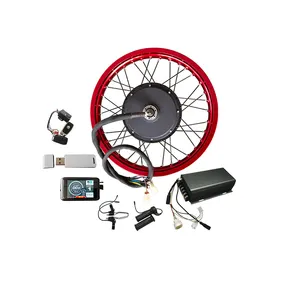 Motor Sabvoton para bicicleta eléctrica, Kit de Motor de cubo de rueda trasero con Sensor Hall, programación de 5kw, QS 205 50H V3 50H