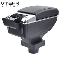 Vtear pour Citroën C4 2008-2011, protection contre la saleté du compartiment central, surface de la console, fonction de rangement, accessoires intérieurs automobiles