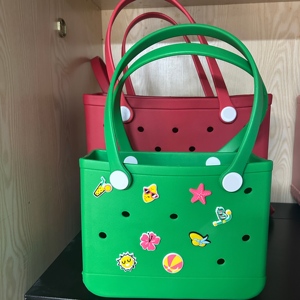 Tùy chỉnh OEM ODM lớn nhỏ bogg Túi xách nhà máy trực tiếp bền Silicone bãi biển túi với in trang trí không thấm nước - Product Image 4