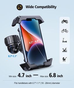 Support de téléphone de moto de haute qualité Clip de téléphone de Scooter pour iPhone 15 Pro Max support de main de montage de téléphone - Product Image 4