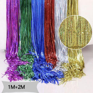 Tinsel splendente tende con frangia a forma di Tinsel decorazioni per sfondo per festa di nozze compleanno feste di natale forniture - Product Image 5