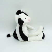 Peluche personnalisée en forme de vache, adorable animal en peluche à longues pattes avec logo brodé, poupée douce OEM ODM, cadeau pour bébé