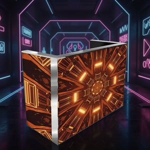 Écran LED pliable couleur pleine, résistant à l'eau, avec support portable, 6 panneaux pliables, affichage graphique pour club, mariage, musique. - Product Image 1