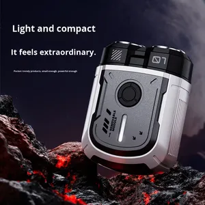 Mini Rasoio Elettrico Portatile a Doppia Lama Magnetico Rotante per la <span class=keywords><strong>Rasatura</strong></span> Quotidiana e la Cura della <span class=keywords><strong>Barba</strong></span> Maschile - Product Image 3