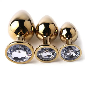 Hartvormige Metalen Anale Plug Seksspeeltjes Voor Mannen En Vrouwen Diamant Back Court Anale Expander Volwassen Producten Voor Seks - Product Image 5