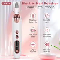 Nouvelle perceuse à ongles électrique, mini polisseuse de manucure, stylo perceuse à ongles portable USB, machine à polir les ongles de salon, puissance 2W, 3.7V