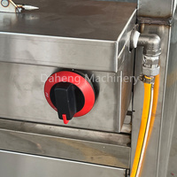 Rôtissoire à poulet à charbon de bois et chauffage au gaz Rôtissoire à poulet à charbon de bois commerciale avec porte en verre