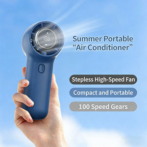 Ventilateur portatif haute vitesse 100 vitesses, turbine puissante, rechargeable en extérieur, mini ventilateur USB portable - Product Image 3