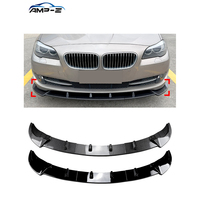 Lèvre de pare-chocs avant en plastique noir brillant AMP-Z F10 pour BMW série 5 F10 pré-lifting 2011-2014 accessoires de voiture