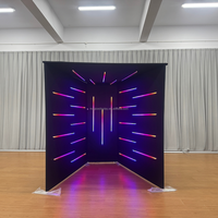 Cabine Photo Portable Personnalisée à Montage Rapide, Style Vogue, pour Salons Professionnels et Expositions, avec Éclairage LED pour Événements et Fêtes