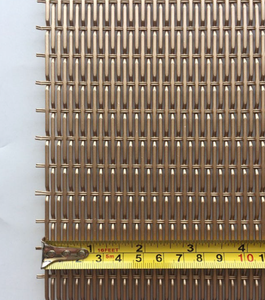 Maille décorative en alliage d'aluminium couleur cuivre - Maille de fil <span class=keywords><strong>métallique</strong></span> tissée pour revêtement mural et design d'intérieur - Product Image 4