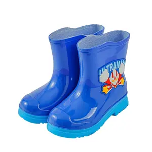 时尚儿童闪亮雨鞋婴儿水靴可爱心形儿童雨靴