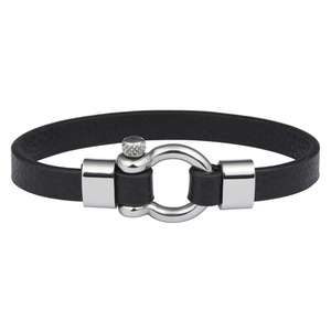Pulseras de Cuero con Conector de Acero Inoxidable Estilo Italiano, Diseño Nuevo 2024, Venta al Por Mayor, Personalizadas - Product Image 4