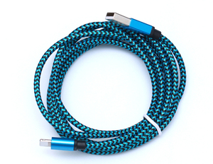 Cáp Sạc USB Bện Nylon 2M Cáp Dữ Liệu Cho <span class=keywords><strong>iPhone</strong></span> <span class=keywords><strong>6</strong></span> 6S 7 8 Plus 5 <span class=keywords><strong>5S</strong></span> X XR 11 12 13 14 Pro Max Cáp - Product Image 3