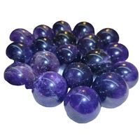 Vente en gros pierre de cristal de guérison naturelle personnalisée petites sphères boule d'améthyste violet foncé