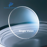 Verres de lunettes unifocaux Pioneer Optical 1.499/1.56/1.60/1.67/1.74 HMC HC Blue Cut en résine SV Oftalmicas