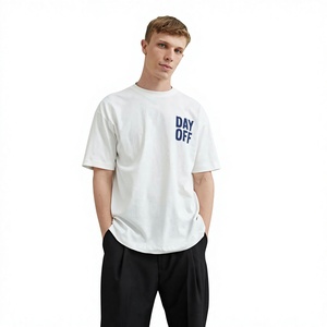 Imperio Unisex Oversize Printed Casual 100% Cotton <b>Floral</b> Pattern O-Neck Short Sleeve Breathable <b>T</b>-<b>Shirt</b> 300 Grams - Product Image 2