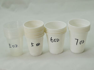 Bicchieri di Plastica PP Bianchi Usa e Getta da 8oz Personalizzati, Impilabili, Sicuri per Alimenti, per Asporto, Fornitura all'Ingrosso per Catering - Product Image 3