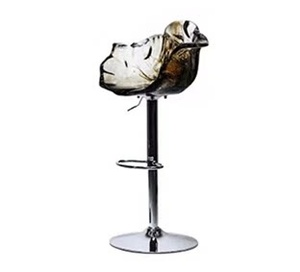 Chaise Pétale Artistique en Résine Transparente, Chaise Fleur Réglable pour Hôtel, Bar, Comptoir, Design Luxe Léger, Chaise de Maquillage - Product Image 5