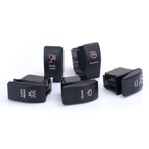 Marine Waterproof Laser Khắc 24V 20A <span class=keywords><strong>On</strong></span>/<span class=keywords><strong>Off</strong></span> SPST <span class=keywords><strong>5</strong></span> <span class=keywords><strong>PIN</strong></span> Hai Thanh Đèn LED Chiếu Sáng Carling Bus 12Volt <span class=keywords><strong>Rocker</strong></span> <span class=keywords><strong>Switch</strong></span> Cho Auto - Product Image 1