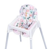 Coussin de chaise haute extra rembourré avec ceinture de sécurité, pas besoin de gonfler