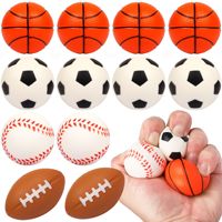 Angstverlichtende knijpballen van PU-schuim voor kinderen: basketbal, voetbal, honkbal.